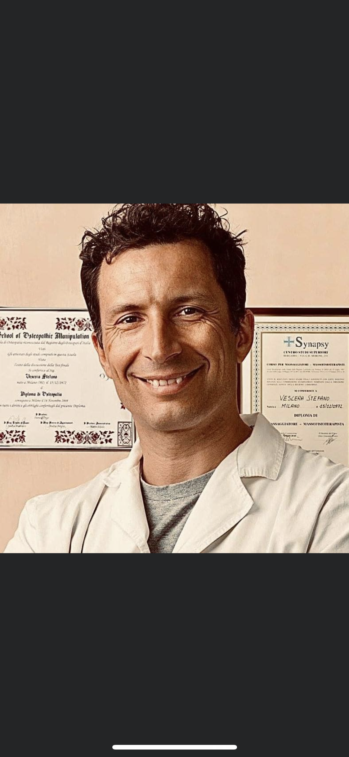 Osteopata Stefano Vescera