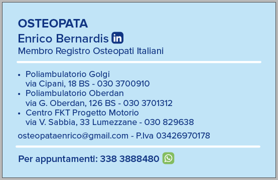 Osteopata Enrico Bernardis