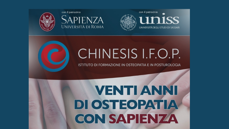 Congresso Chinesis IFOP “Venti anni di Osteopatia con Sapienza”: aperte le iscrizioni gratuite