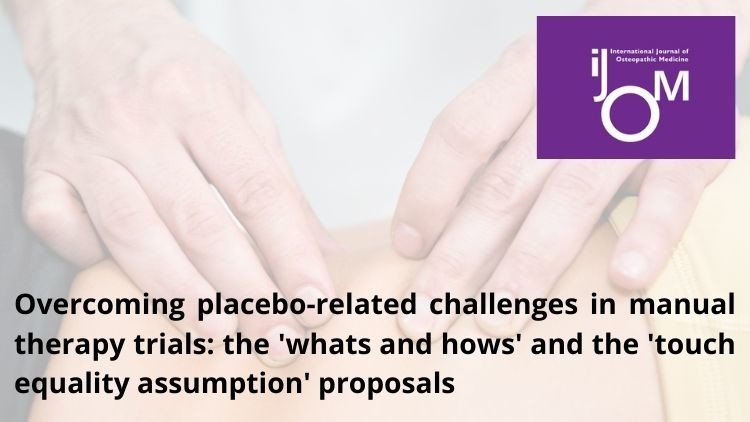 Placebo nei trial clinici randomizzati controllati sulla terapia manuale: 4 paradigmi per migliorare la metodologia degli studi
